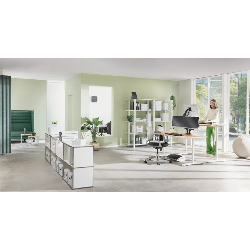 Leitz Ergo Active Wobble Cushion ar auduma pārvalku, sēdekļa spilvens, Gaiss, Krēsls, Tumši pelēks, Kvadrātveida, 150 kg