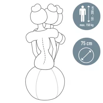 Leitz Ergo Active Sēdēšanas Bumba ar Stoperfunkciju 65cm, Pelēka