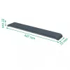Leitz Ergo regulējams plaukstas balsts tastatūrai, tumši pelēks, 71 mm, 437 mm, 22 mm, 1 gab.
