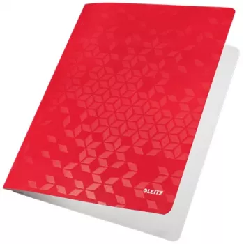 Leitz Flat File Card/Board WOW A4 mape, kartona, sarkana, A4, 60 lapu
