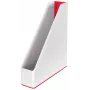 Leitz Magazine File WOW Dual Colour, sarkans, balts, plastmasa, A4, 73 mm, 318 mm, 272 mm