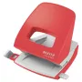 Leitz NeXXt Recycle caurumotājs, 30 loksnes, Sarkans, Plastmasa, 8 cm, 5.5 mm, A4, A5, A6, Folio, US-Quart, 8 x 8 x 8 cm