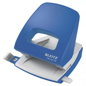 Leitz NeXXt Recycle caurumotājs, 30 lapas, zils, plastmasa, 8 cm, 5,5 mm, A6