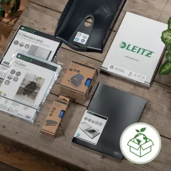 Leitz NeXXt Recycle caurumotājs, 30 lapas, zils, plastmasa, 8 cm, 5,5 mm, A6