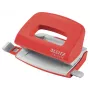 Leitz NeXXt Recycle Mini Caurumdūris, 10 loksnes, Sarkans, Plastmasa, 8 cm, 5,5 mm, A4, A5, A6, Folio, US-Quart, 8 x 8 x 8 cm