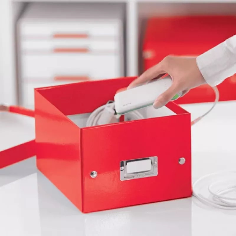 Leitz Click & Store WOW maza glabāšanas kaste, sarkana