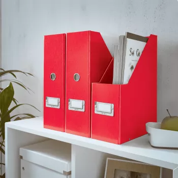 Leitz Click & Store WOW Žurnālu mape, sarkana, kartons, 103 mm, 253 mm, 330 mm