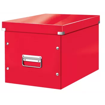 Leitz Box Click & Store WOW Cube Lielā Uzglabāšanas Kaste, Sarkana
