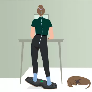 Leitz Ergo Active Balance Board līdzsvara dēlis, tumši pelēks, 200 kg