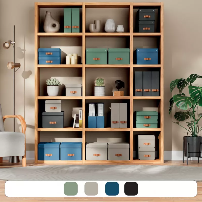 Leitz Puro Uzglabāšanas kaste ar vāku, maza, 7L, 100% pārstrādāts kartons, 2 iepakojumā