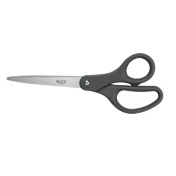 Leitz Titanium šķēres 205 mm, taisns griezums, pelēkas, nerūsējošais tērauds