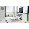 Leitz Ergo Aluminium Ultra-Flat regulējams klēpjdatora statīvs, tumši pelēks, alumīnijs, 25.4 cm (10 inch) - 43.2 cm (17 inch)