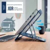 Leitz Ergo Aluminium Ultra-Flat regulējams klēpjdatora statīvs, tumši pelēks, alumīnijs, 25.4 cm (10 inch) - 43.2 cm (17 inch)