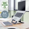 Leitz Ergo Aluminium Ultra-Flat regulējams klēpjdatora statīvs, tumši pelēks, alumīnijs, 25.4 cm (10 inch) - 43.2 cm (17 inch)