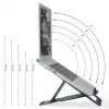 Leitz Ergo Aluminium Ultra-Flat regulējams klēpjdatora statīvs, tumši pelēks, alumīnijs, 25.4 cm (10 inch) - 43.2 cm (17 inch)