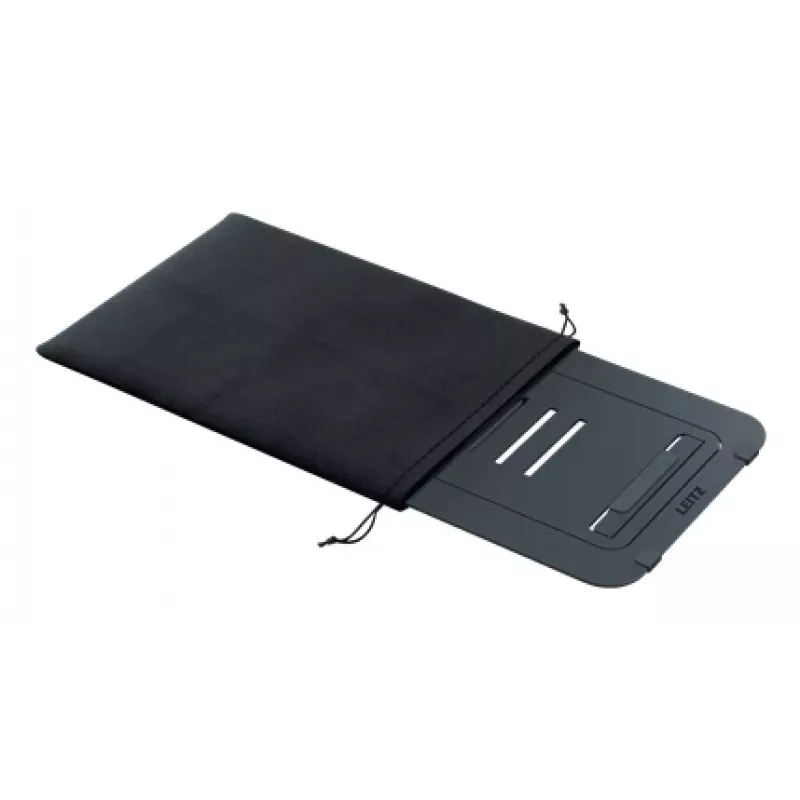 Leitz Ergo Aluminium Ultra-Flat regulējams klēpjdatora statīvs, tumši pelēks, alumīnijs, 25.4 cm (10 inch) - 43.2 cm (17 inch)