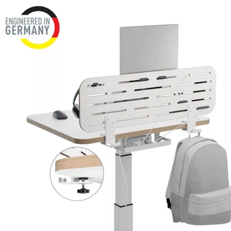 Leitz Ergo Pegboard galda organizators ar klēpjdatora statīvu, 80x25 cm