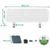 Leitz Ergo Pegboard galda organizators ar klēpjdatora statīvu, 80x25 cm