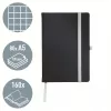 Leitz Style piezīmju bloks A5, līnijots, cietie vāki, melns