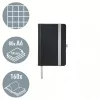 Leitz Style piezīmju grāmatiņa A6 līnijās ar cieto vāku, Monohromatiska, Melna, A6, 80 lapas, 100 g/m², Rūtiņas