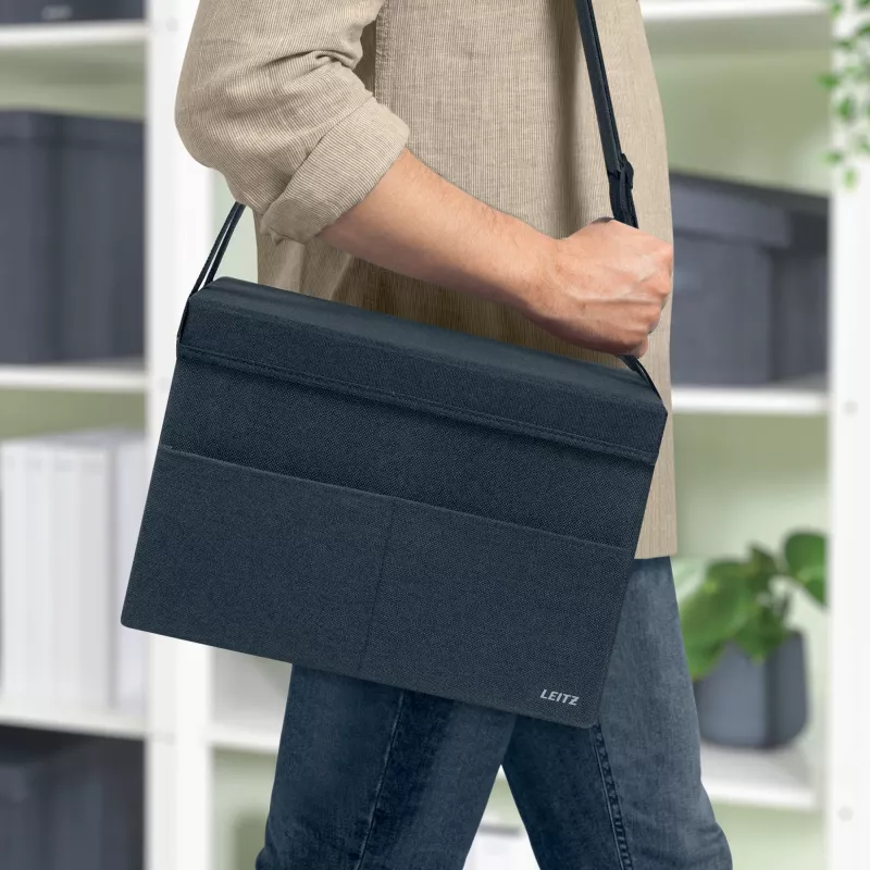 Leitz Fabric Compact Hot Desking Darba Soma ar Vāku, Pelēka