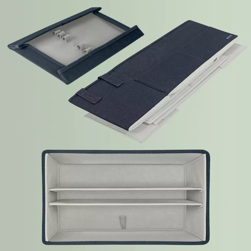 Leitz Fabric Compact Hot Desking Darba Soma ar Vāku, Pelēka