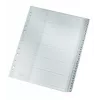 Leitz 12810000 ciparu tab indekss kartons pelēks