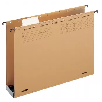 Leitz ALPHA piekaramā mape, A4, brūna, kartons/plastmasa