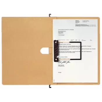 Leitz Alpha piekaramā mape, A4, brūna, kartons/PP