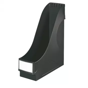 LEITZ Stāvmapju turētājs īpaši plats, A4, polistirols, melns, ietilpība 92mm (2425-00-95)