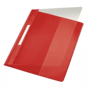 Leitz 41940025 vāks ziņojumam PVC Sarkans, Caurspīdīgs