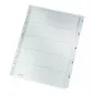 Leitz 43230000 ciparu dalītājlapa kartons/plastmasa pelēka