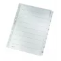 Leitz 43240000 ciparu dalītāji Kartons, Plastmasa Pelēks