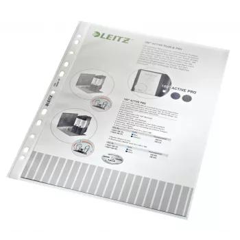 Leitz High Quality kabatiņa, A4, caurspīdīga, PP, 100 gab.