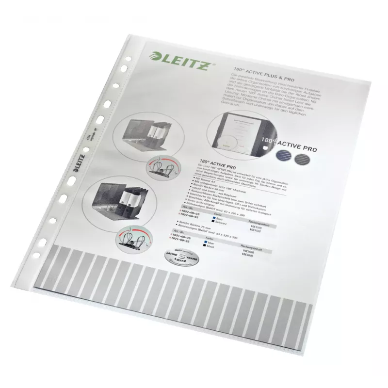 Leitz High Quality kabatiņa, A4, caurspīdīga, PP, 100 gab.