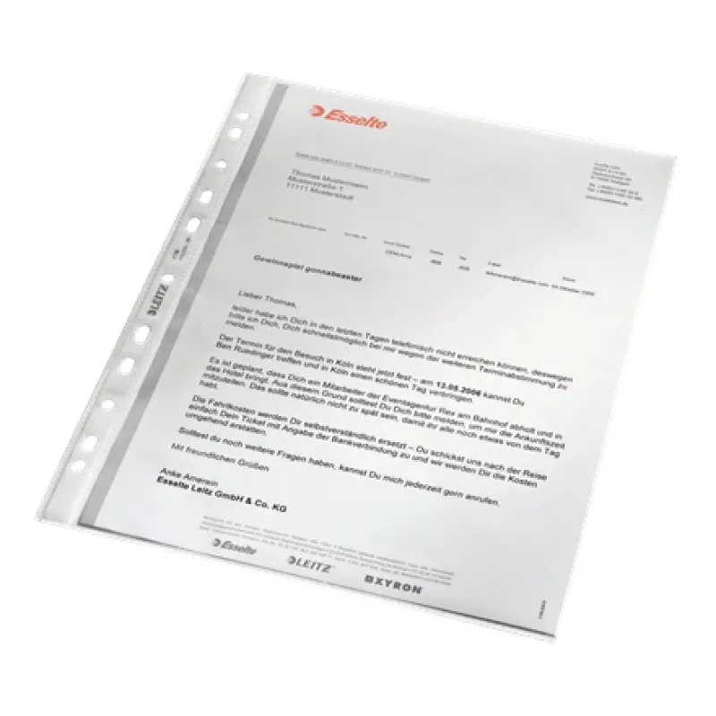 Leitz 47960000 kabatas plēve A4 caurspīdīga PP