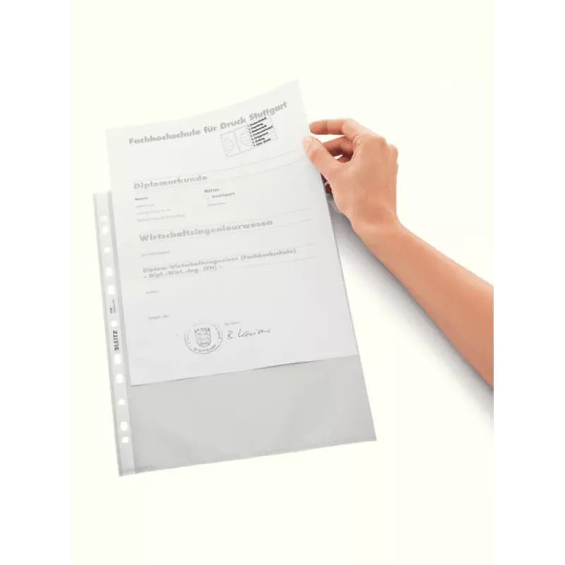 Leitz 47960000 kabatas plēve A4 caurspīdīga PP