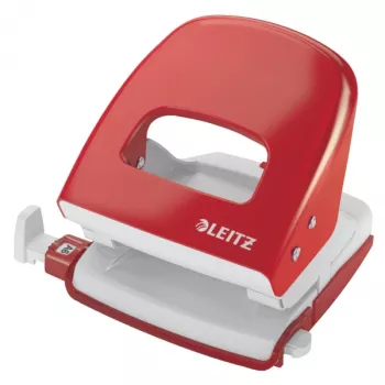 Leitz 5008 caurumotājs 30 lapām Sarkans