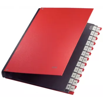 Leitz 59240025 dalītājs sarkanā krāsā, kartons/PP, A4