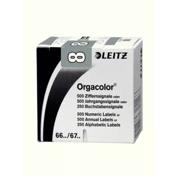Leitz Orgacolor pašlīmējošā etiķete Noapaļots taisnstūris Pelēka