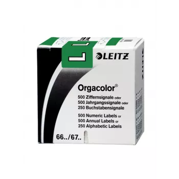 Leitz Orgacolor pašlīmējošā etiķete Zaļa Noapaļots taisnstūris