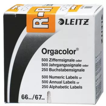 Leitz Orgacolor pašlīmējošā etiķete Noapaļots taisnstūris Oranžs