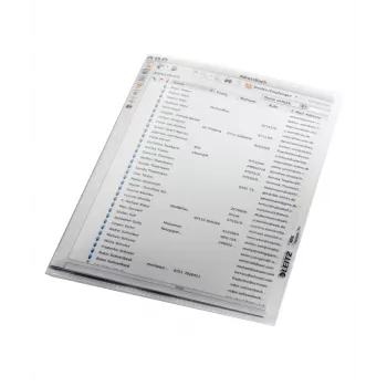 Leitz Quality Folder A5, 30% pirms patēriņa pārstrādāta plastmasa, 150 x 210 mm (A5), polipropilēns (PP), caurspīdīgs, portrets, 160 mm, 220 mm