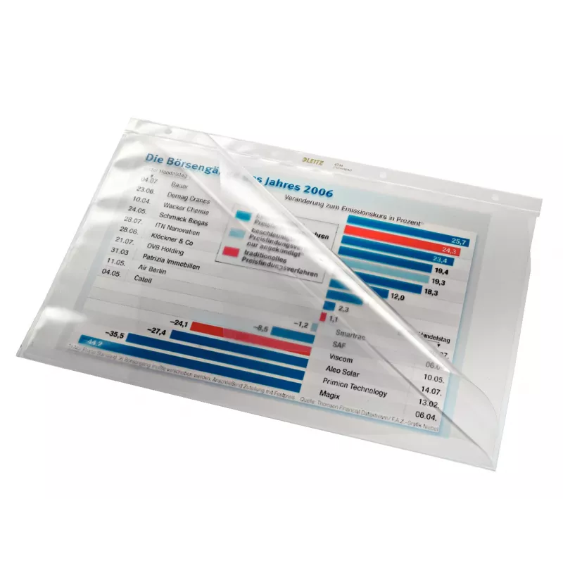 Leitz 47440000 caurspīdīgs dokumentu kabatiņš A4 PVC