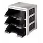 Leitz Letter tray rack Plus 3 paplātes, plastmasa, melna, A4