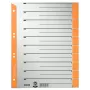 Leitz 16520045 ciparu dalītājs, kartons, pelēks, oranžs