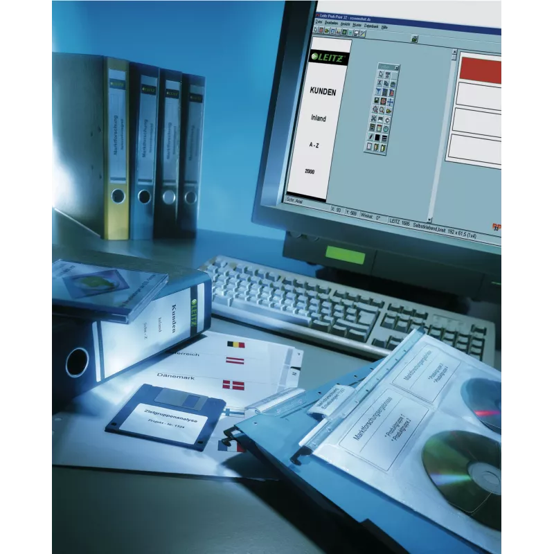 Leitz ALPHA etiķetes A4 baltas 975 gab.