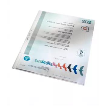 Leitz 47020000 caurspīdīgs kabatas mapītis A3 albumam, polipropilēns