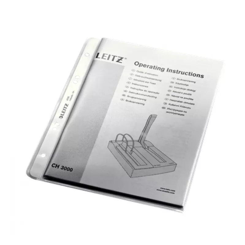 Leitz Premium kabatiņa A5, caurspīdīga, no 30% pārstrādāta PP