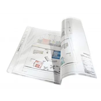 Leitz 47230003 caurspīdīgs kabatas mapīte A3, polipropilēns